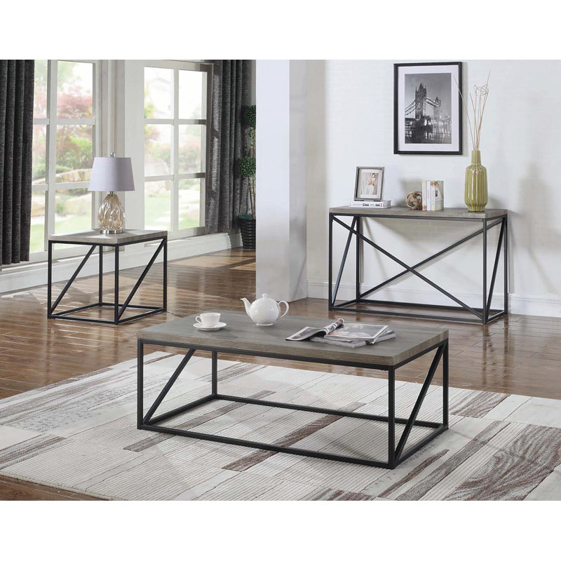 Ensemble de tables basses 3 pièces Tobey
