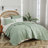 Microfiber Geometric Bedding Reversible Soft Quilt-1521934277-1523415969