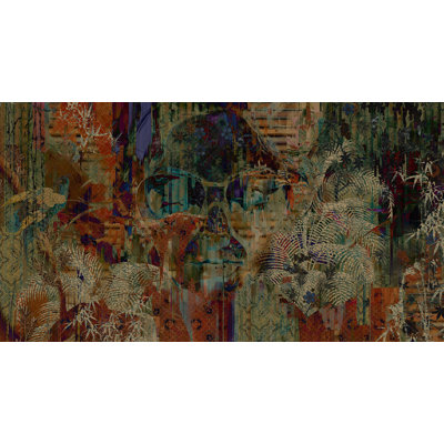 Navy Blue Botanical Forest Queen Mural Wallpaper