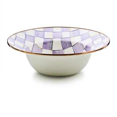 Bol de service à carreaux violet