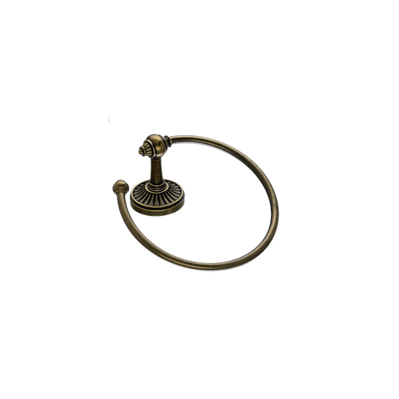 Tuscany Bath Towel Ring, German Bronze