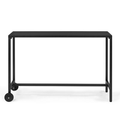 Rectangle Outdoor Bar Table With Wheels