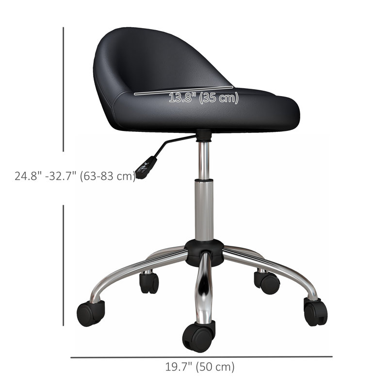 Tabouret de beauté et de massage réglable, Noir