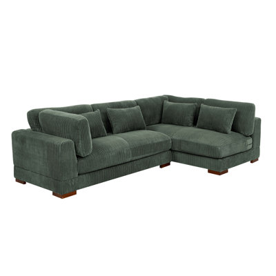 Basilius Corduroy L-Shaped Sectional