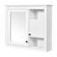 Armoire de toilette murale 32 po - 3 tablettes blanches avec rangement pour toilette 32 po