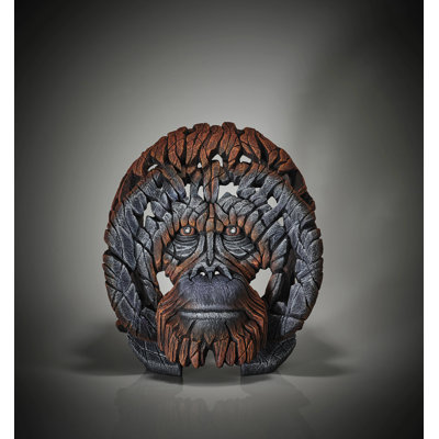 EDGE Sculpture Orangutan Bust 16.2in H