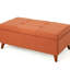 Élégant plateau de jeu relevable et rangement à distance: tissu bouleau, brun foncé, 38,76 x 19,26 x 15,95 po, orange, assemblage requis Banc à plateau relevable: Keep Games Remotes Handy-1255108773