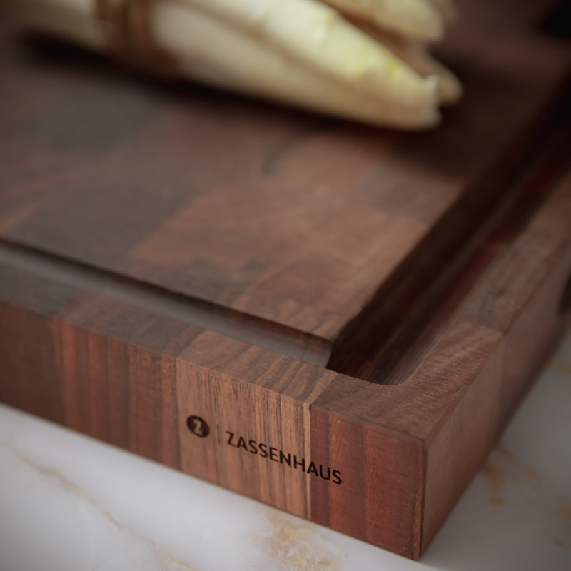 Zassenhaus Walnut End Grain Butcher Block, 12" W x 21" L