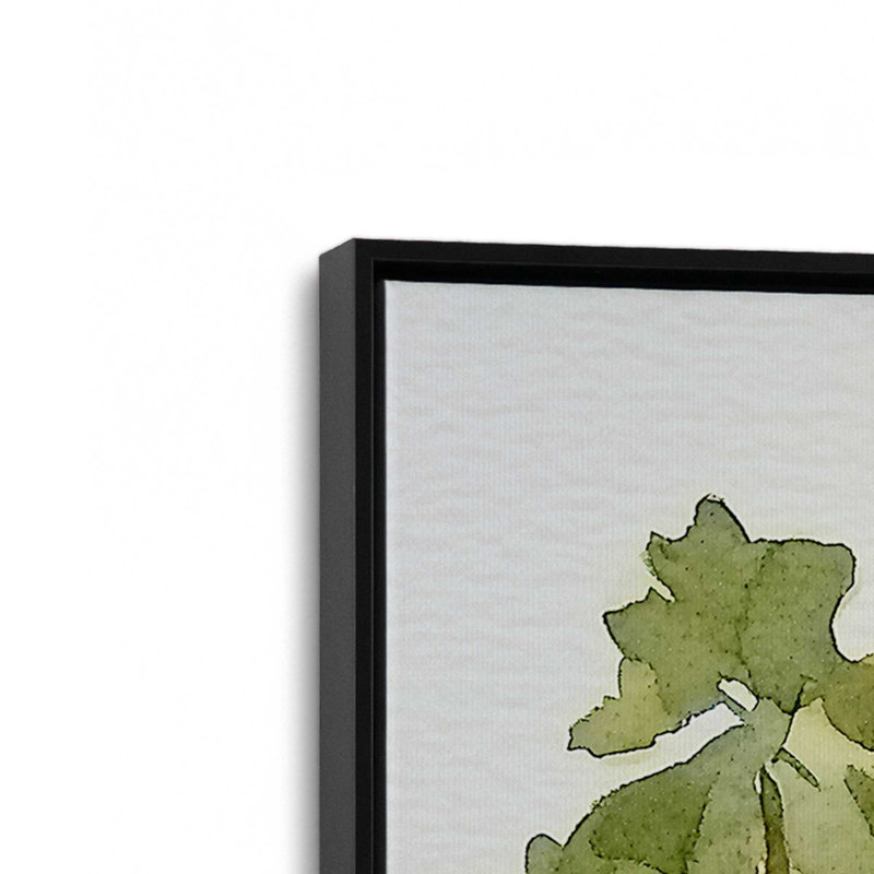 Palmiers et maisons du désert I, impression, H 18,75 po x l 12,75 po, Noir satiné