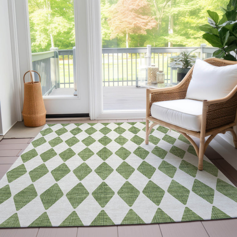 Tapis intérieur / extérieur Fayme, Rectangle 3 pi x 5 pi