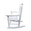 Chaise berçante pour enfants, blanc