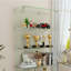 Vitrine à 4 niveaux en verre avec 5 modes DEL dynamiques, portes doubles et tablettes fixes pour un accès facile, vitrine au sol pour le bureau à domicile ou la présentation de magasin