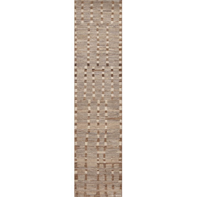 One-of-a-Kind 3'3" X 13'2" Hand Knotted Area Rug