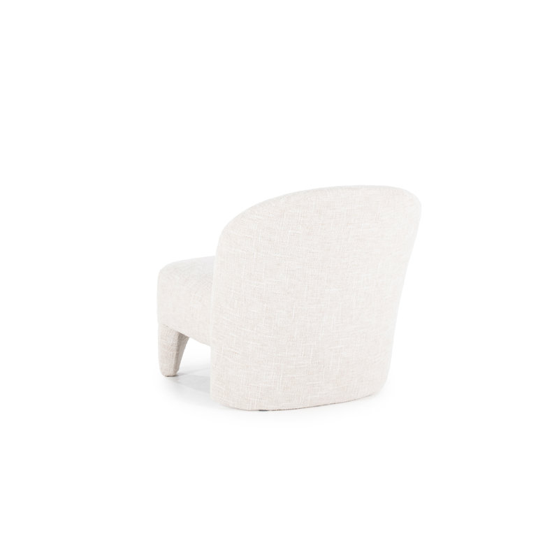 Accent Chair Side Chair, Beige Fabric