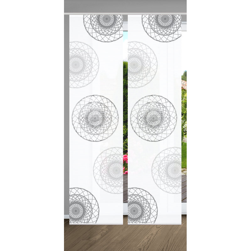 Semi Sheer Sliding Panel Pair