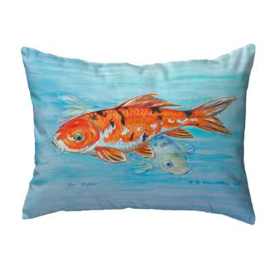 Koi Indoor/Outdoor Lumbar Pillow