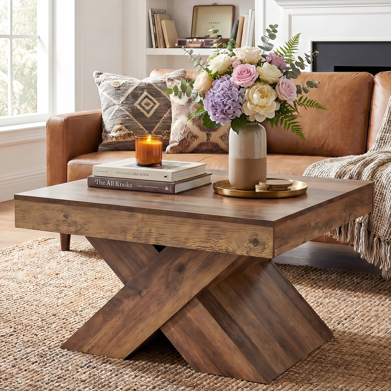 Cross Legs Coffee Table