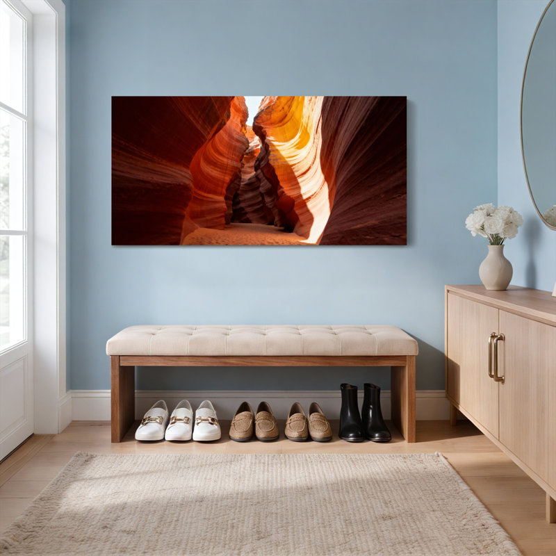 «Antelope Canyon Landscape», ensemble de 1 reproduction d'art sur toile tendue, H 12 po x l 36 po