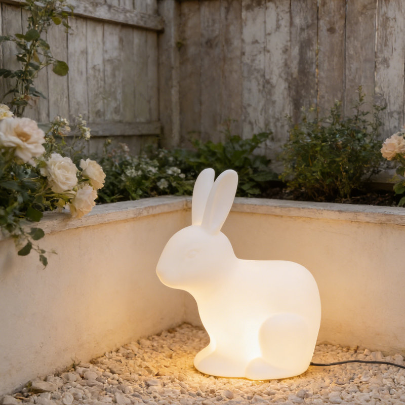 Éclairage solaire solaire pour lapin, étanche IP65, 16 couleurs 4 modes, télécommande, USB et charge solaire