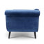 Chaise longue avec accoudoirs à volutes