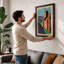 Medieval Fortress Tower Expressionism - Framed Print-428028625-428028624