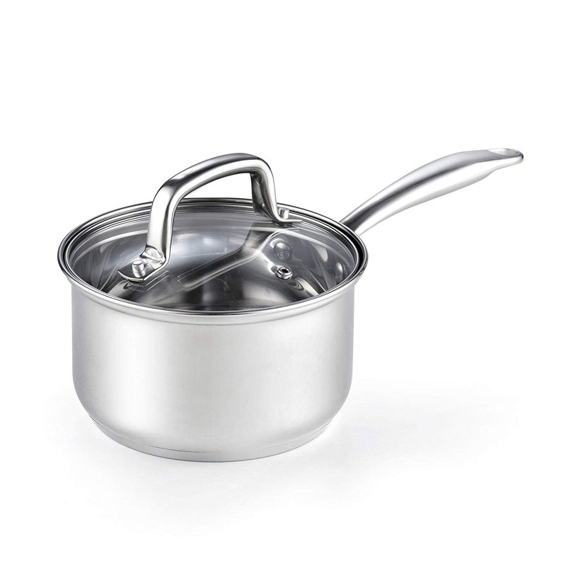 Casserole en acier inoxydable avec couvercle Cook N Home, 3 pintes