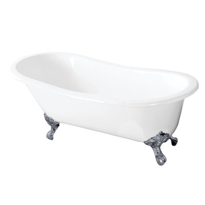 Baignoire sur pattes ovale en fonte 57 po Kingston Eden