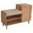 2 Slot Oak-ish Bench Unit