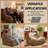 Armless Lazy Sofa Bean Bag Floor Chair - Soft Corduroy Upholstery - Fun Design for Living Room-2083809538