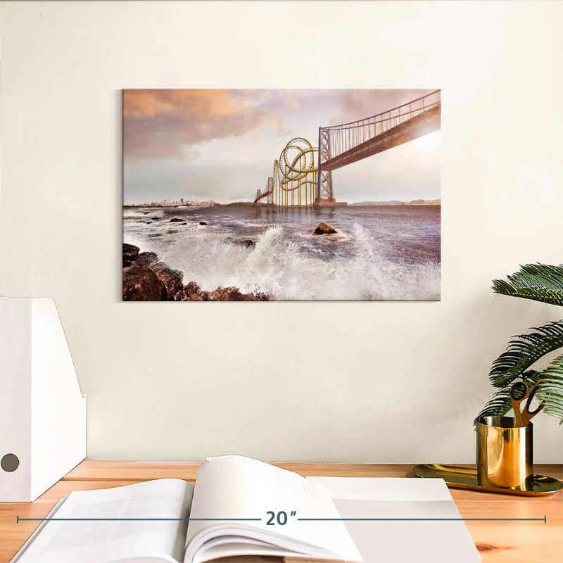 Roller Coaster Bridge, 8" H x 12" W