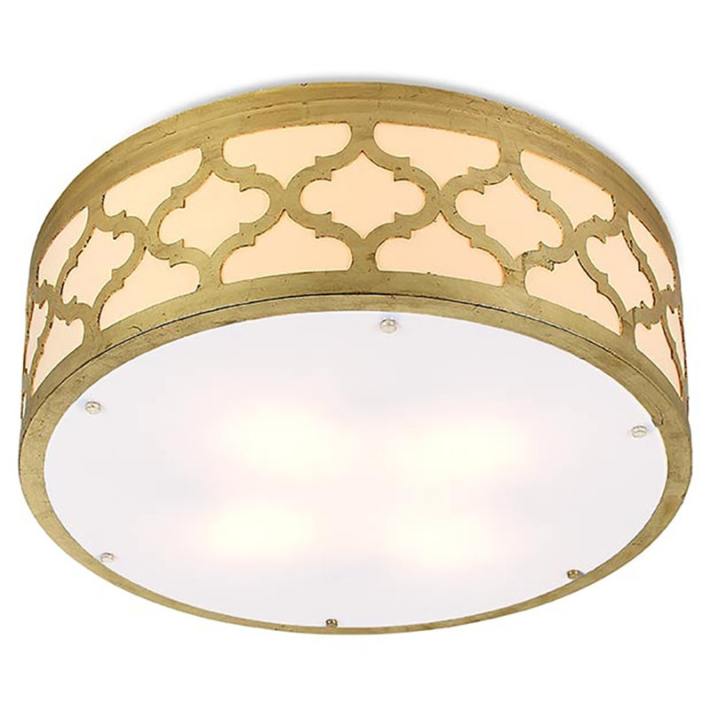 Maria 4-Light 24'' Flush Mount, Gold Leaf
