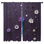  Rideaux de fenêtre à motif floral blanc et obscurcissant - 2 panneaux
