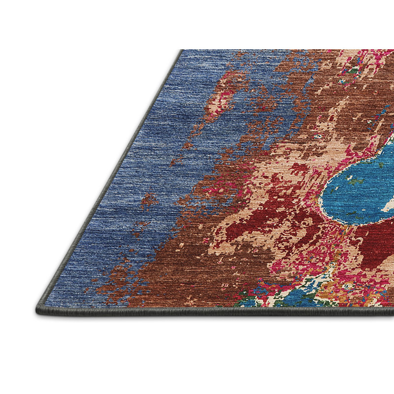 Wool Abstract Indoor Rug, Rectangle 2' x 4'