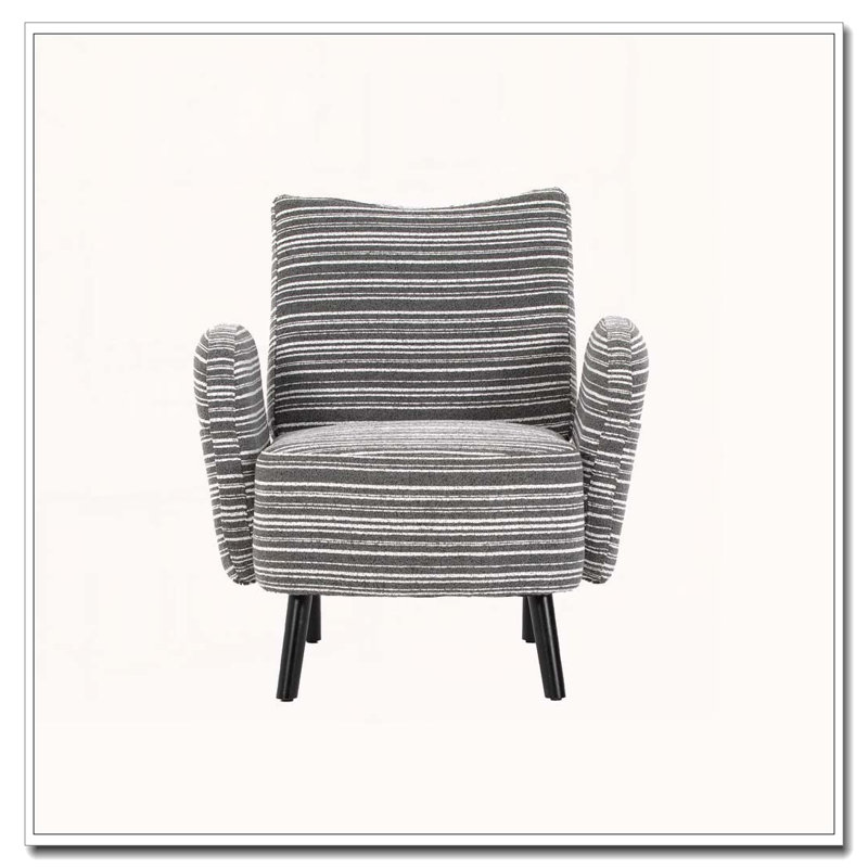 Boucle Upholstered  Accent Chair, Dark Gray