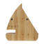 Tablette murale en bois 8 voiliers
