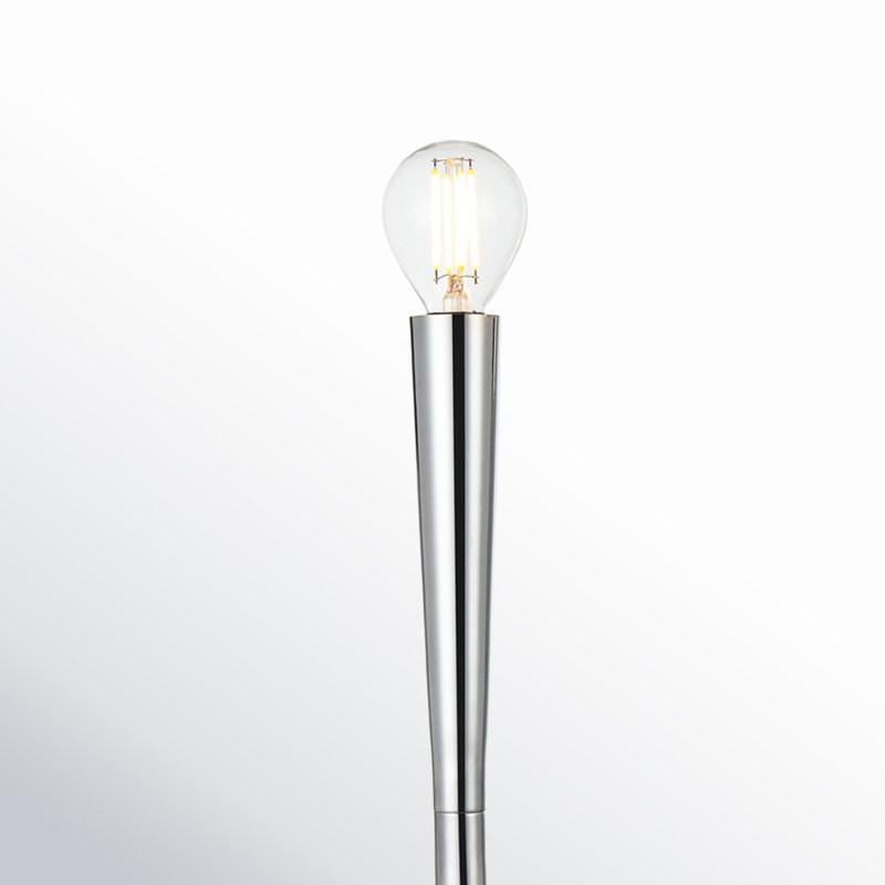 Lustre en chrome Living District de 36 po Layne, H 24,5 po x l 36 po x P 36 po, Chrome