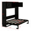 Lit escamotable avec armoires de rangement-1810697992