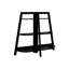 Stratifié brun H 48 po, 3 niveaux, moderne pour le bureau et la chambre à coucher, stratifié pratique et rangement