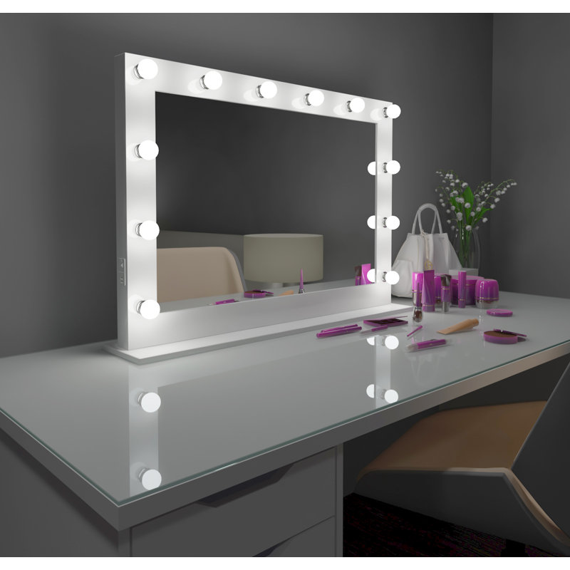 Hollywood Metal Flat Floor Mirror, 3000, Black