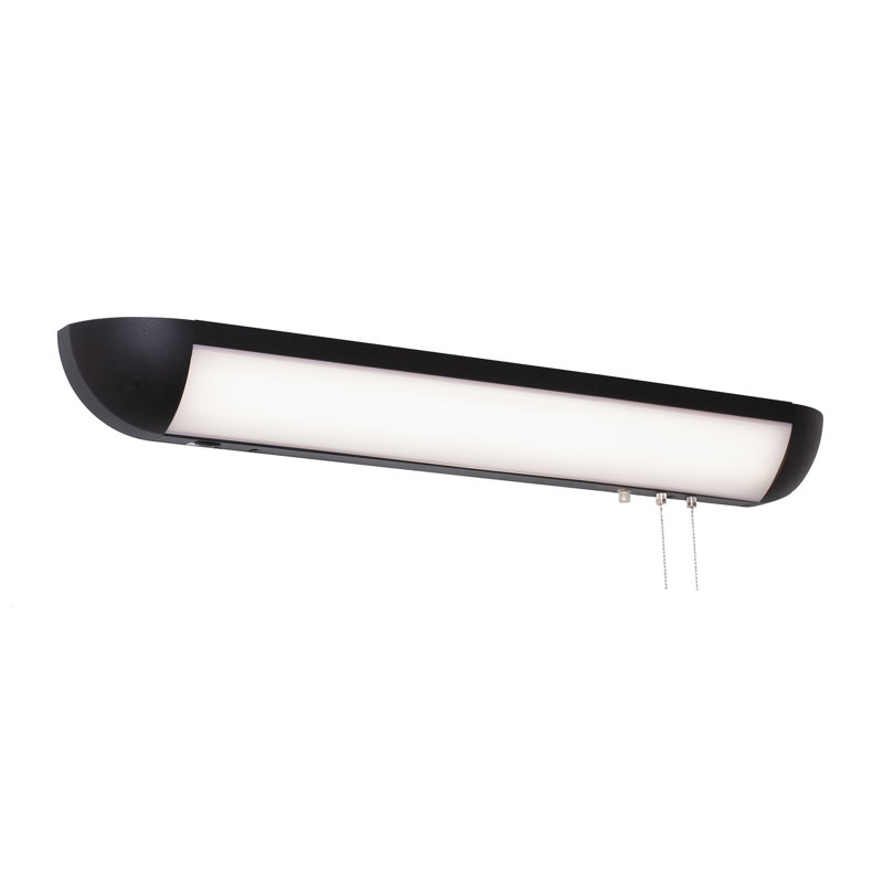Torrin Acrylic LED Flush Mount, Black