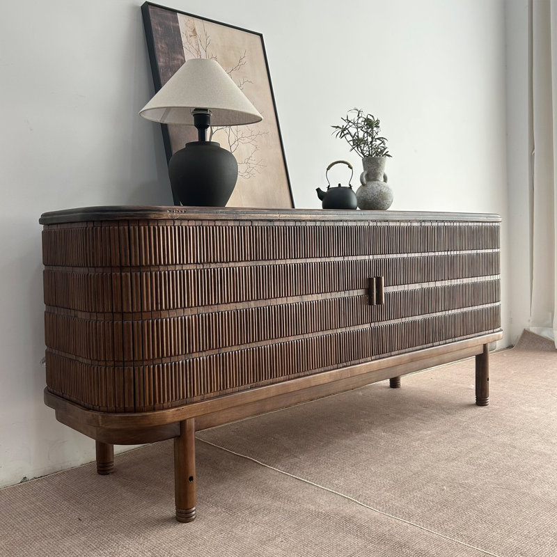 Meuble d'entrée de style Wabi Sabi, H 27,6 po x l 63 po x P 13,8 po