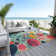 Machine Washable Indoor/Outdoor Xhevrie Teal Rug