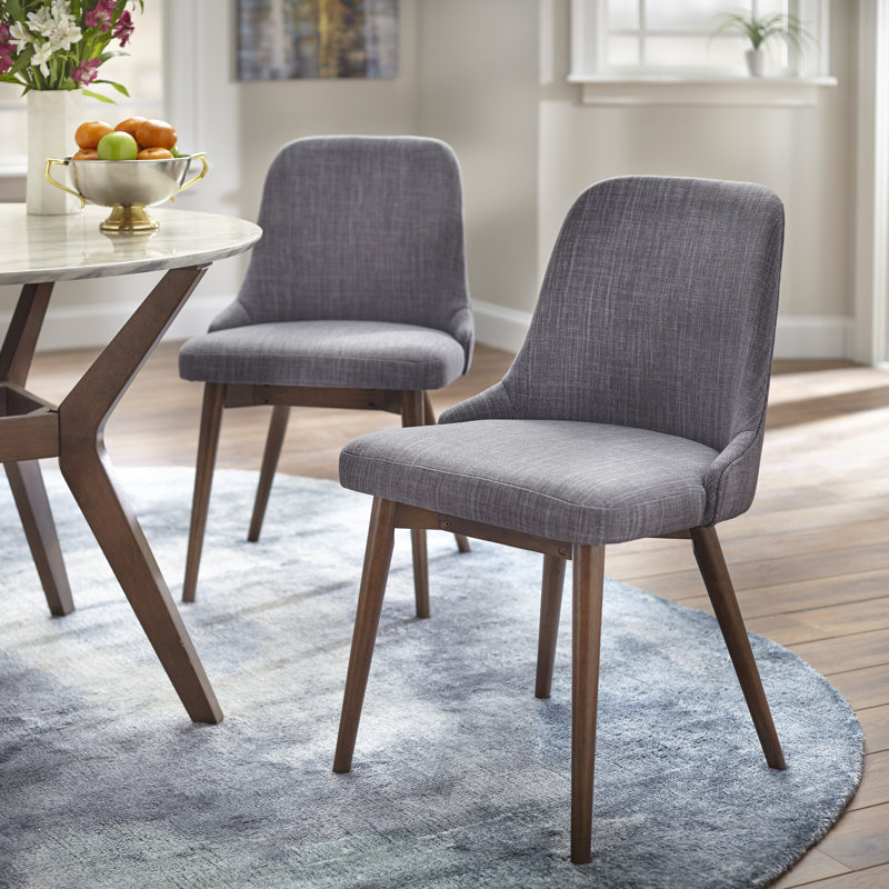 Chaise d'appoint rembourrée grise Tallapoosa, gris