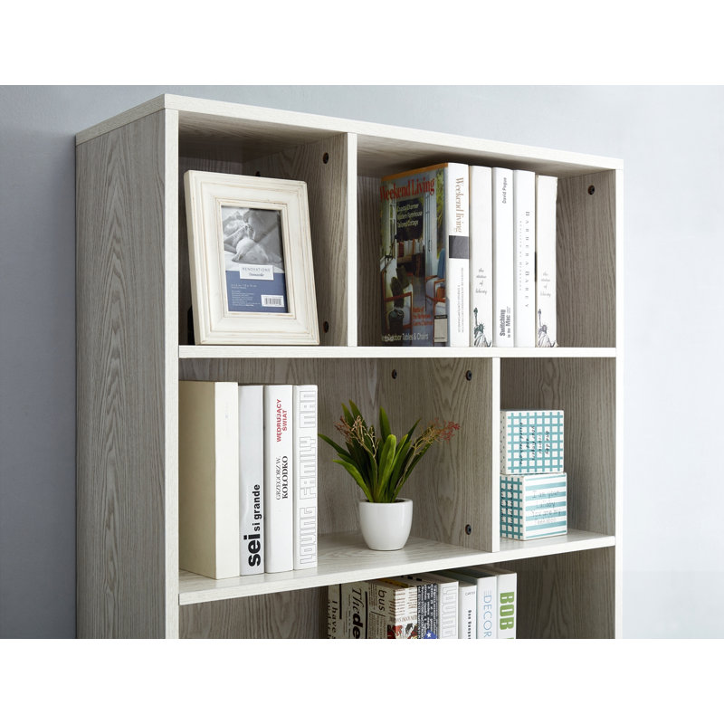 Bibliothèque 68,5 "avec portes, Blanc / Blanc