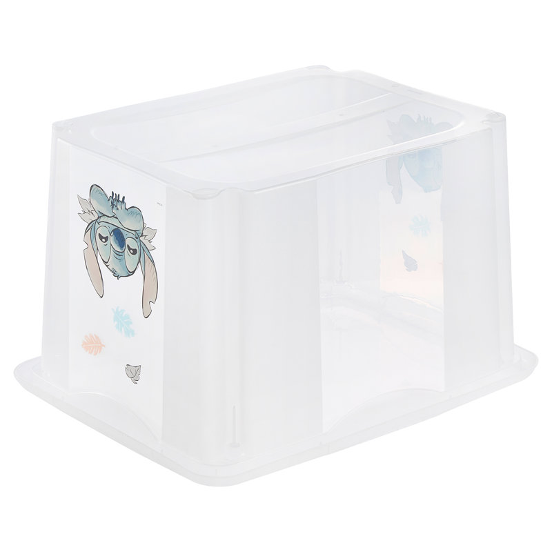  Stitch Turning Stacking Box with Lid - Clear, 30L