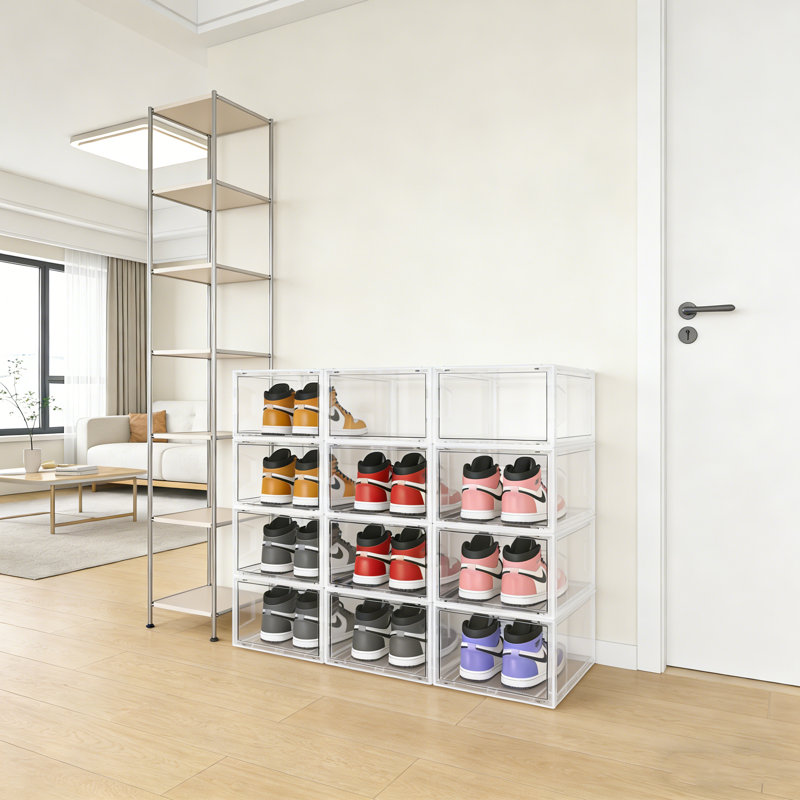 Boîte à chaussures Armorstack Premium - paquet de 6, robuste et empilable pour chaussures de taille 13