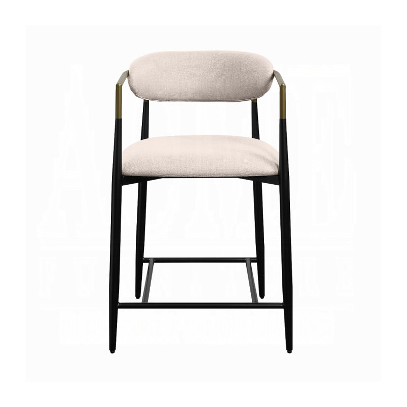 Tabourets de comptoir en lin Murice