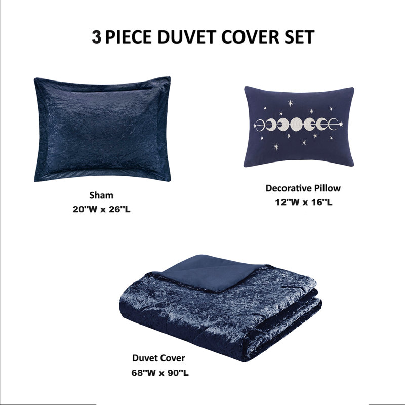 Velvet Geometric Shapes Comforter, Twin Comforter + 1 Standard Sham
