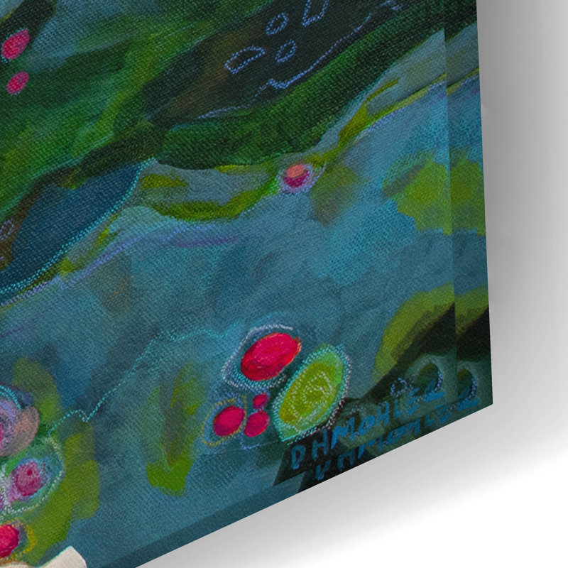 Art mural en verre acrylique épique «Smooth Coasting» par Dorothy Holmes Mohler, 24 po x 16 po, H 16 po x l 24 po