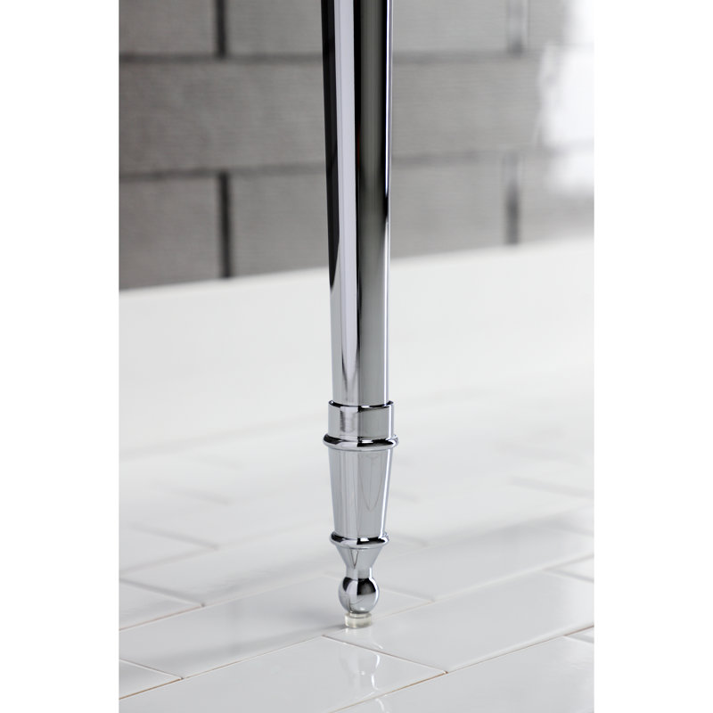 Kingston Brass Edwardian Brass Console Sink Legs, Polished Chrome